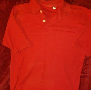 Red collared polo shirt size medium